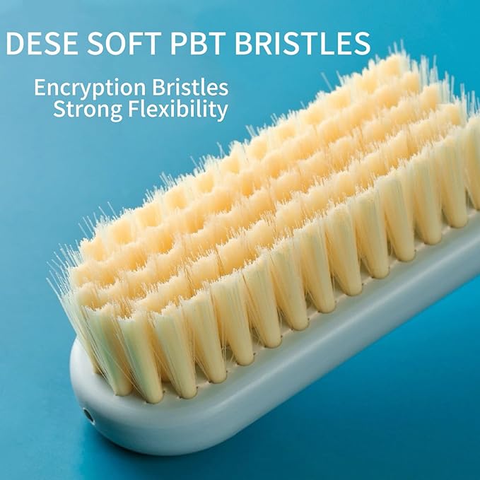 3PSC Shoe Brushes Kit,Laundry Scrub Brush,Stain Brush Home Long Handled Shoe Brush,Multi-Functional Shoe Cleaning Brush Protable Soft Bristle Cleaning Brush Set for Shoes,Sneakers,Stains on Clothes