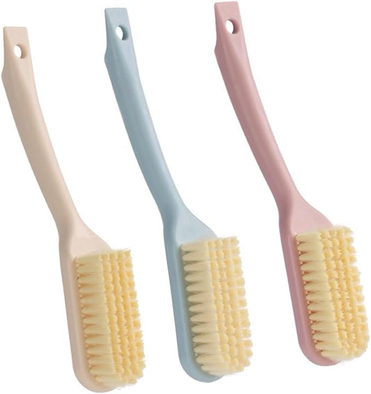 3PSC Shoe Brushes Kit,Laundry Scrub Brush,Stain Brush Home Long Handled Shoe Brush,Multi-Functional Shoe Cleaning Brush Protable Soft Bristle Cleaning Brush Set for Shoes,Sneakers,Stains on Clothes