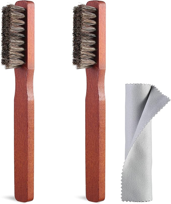 Shoe Brush Shoe Polish Brush Horse Hair Brush for Leather Horsehair Shoe Brush Professional Shoe Polish Applicator